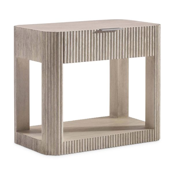 Lucerne 1 Drawer Table de chevet, Alba