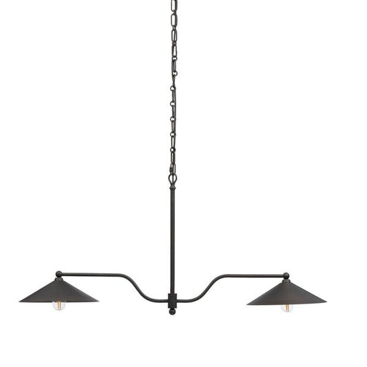 Brecken Linear Chandelier, Dark Bronze