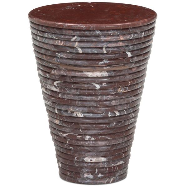 Reeves Large End Table, Cordovan Marbre