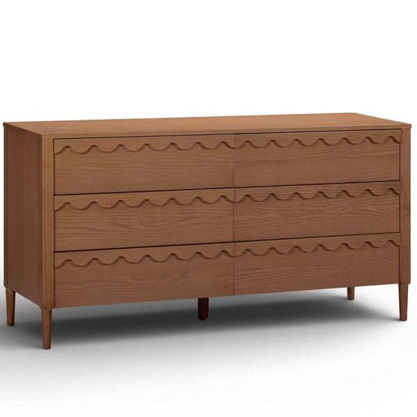 Oodle 6 Drawer Commode, Noyer